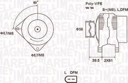 Magneti Marelli 063731912010 - Alternador parts5.com