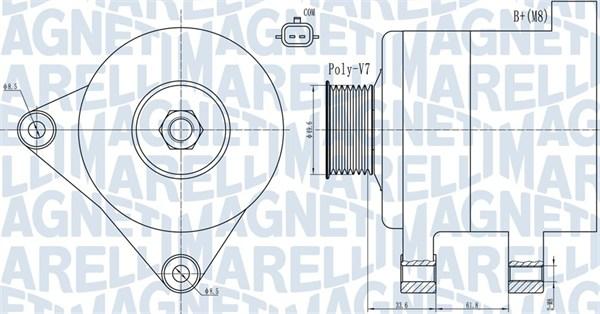 Magneti Marelli 063731936010 - Alternator parts5.com