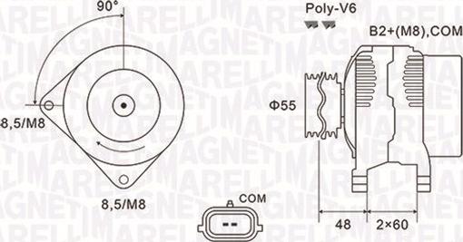 Magneti Marelli 063731974010 - Generator parts5.com