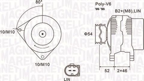 Magneti Marelli 063731970010 - Generator / Alternator parts5.com