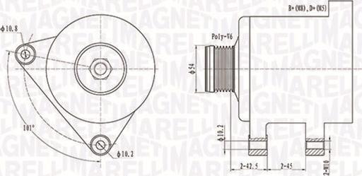 Magneti Marelli 063731553010 - Generator parts5.com