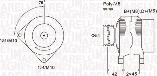 Magneti Marelli 063731564010 - Alternador parts5.com