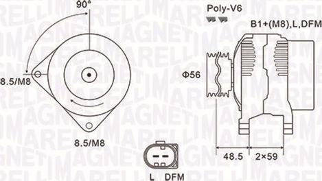 Magneti Marelli 063731644010 - Generator / Alternator parts5.com