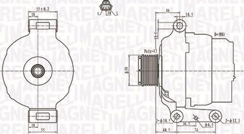 Magneti Marelli 063731639010 - Alternator parts5.com