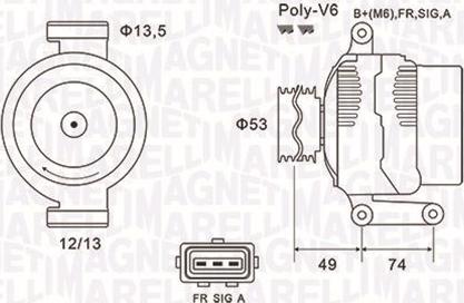 Magneti Marelli 063731635010 - Generator / Alternator parts5.com