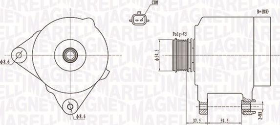 Magneti Marelli 063731860010 - Alternatör parts5.com