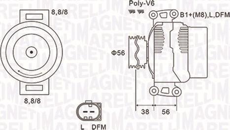 Magneti Marelli 063731811010 - Alternador parts5.com