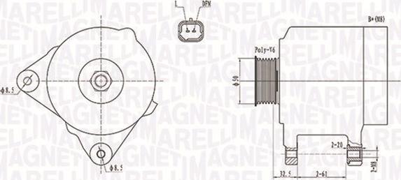 Magneti Marelli 063731824010 - Γεννήτρια parts5.com