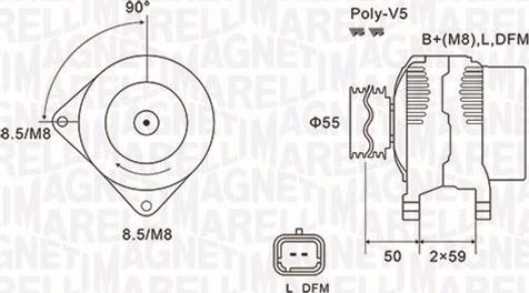 Magneti Marelli 063731823010 - Alternator parts5.com