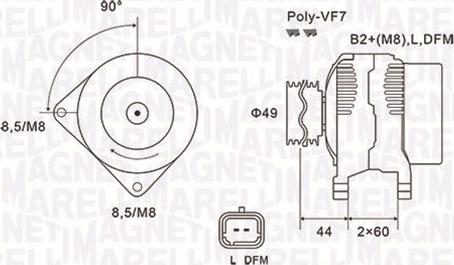 Magneti Marelli 063731877010 - Generator / Alternator parts5.com