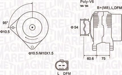 Magneti Marelli 063731757010 - Alternador parts5.com