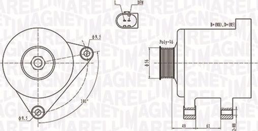 Magneti Marelli 063731782010 - Alternateur parts5.com