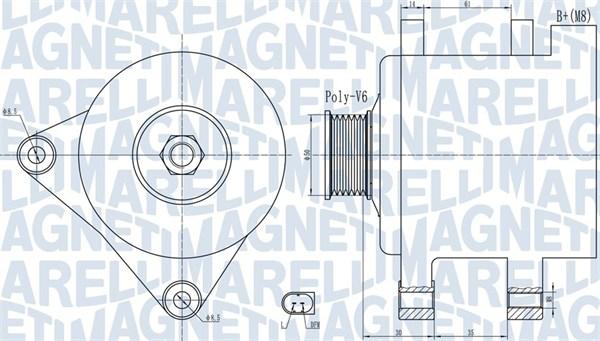 Magneti Marelli 063732056010 - Alternator parts5.com