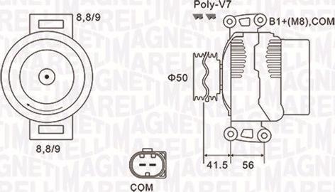 Magneti Marelli 063732108010 - Γεννήτρια parts5.com