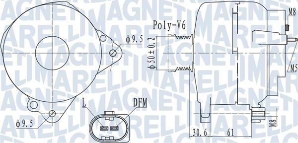 Magneti Marelli 063732118010 - Generator / Alternator parts5.com