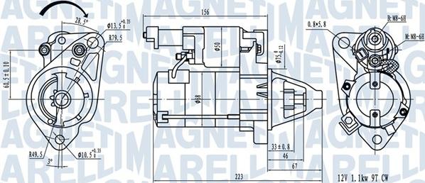 Magneti Marelli 063721458010 - Marş motoru parts5.com