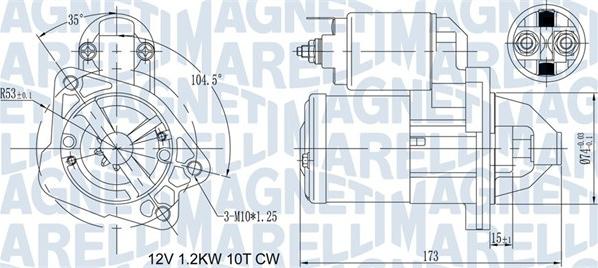 Magneti Marelli 063721469010 - Motor de arranque parts5.com