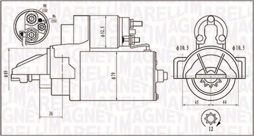 Magneti Marelli 063721421010 - Zaganjalnik parts5.com