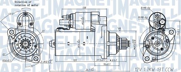 Magneti Marelli 063721508010 - Starter parts5.com