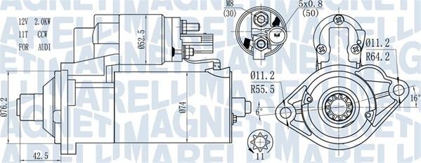 Magneti Marelli 063721512010 - Starter parts5.com