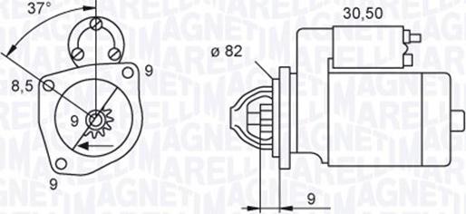 Magneti Marelli 063721045010 - Starter parts5.com