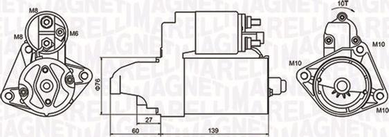 Magneti Marelli 063721050010 - Marş motoru parts5.com