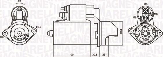 Magneti Marelli 063721334010 - Zaganjalnik parts5.com