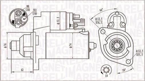 Magneti Marelli 063721323010 - Żtartér parts5.com