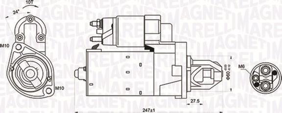 Magneti Marelli 063721249010 - Żtartér parts5.com