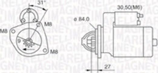 Magneti Marelli 063721203010 - Стартер parts5.com