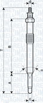 Magneti Marelli 062900049304 - Glühkerze parts5.com