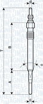 Magneti Marelli 062900058304 - Kızdırma bujisi parts5.com