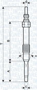 Magneti Marelli 062900053304 - Bujie incandescenta parts5.com