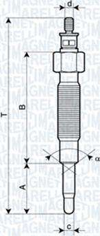 Magneti Marelli 062900019304 - Vzigalne svecke parts5.com