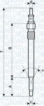 Magneti Marelli 062900012304 - Vzigalne svecke parts5.com