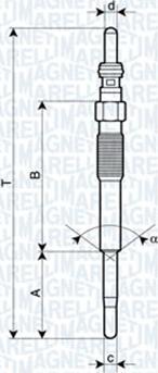 Magneti Marelli 062900080304 - Bujie incandescenta parts5.com