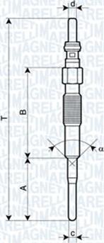 Magneti Marelli 062900079304 - Bujie incandescenta parts5.com