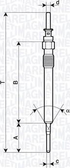 Magneti Marelli 062900130304 - Bujía de precalentamiento parts5.com