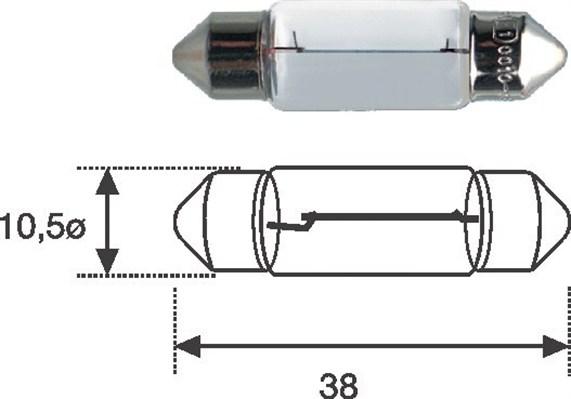 Magneti Marelli 009461100000 - Bec, iluminare numar circulatie parts5.com