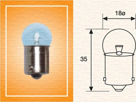 Magneti Marelli 004009100000 - Ampoule, feu éclaireur de plaque parts5.com