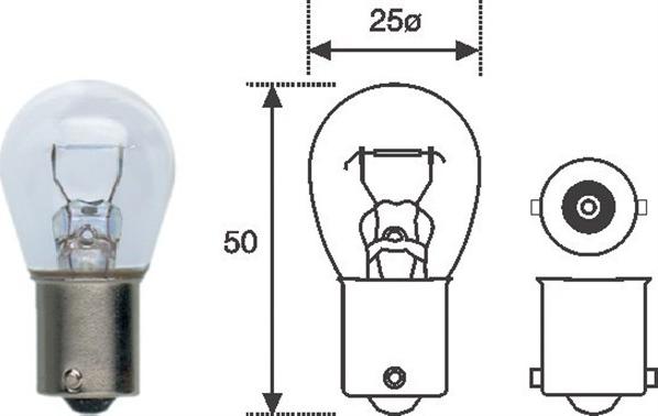 Magneti Marelli 008506100000 - Hõõgpirn, Suunatuli parts5.com