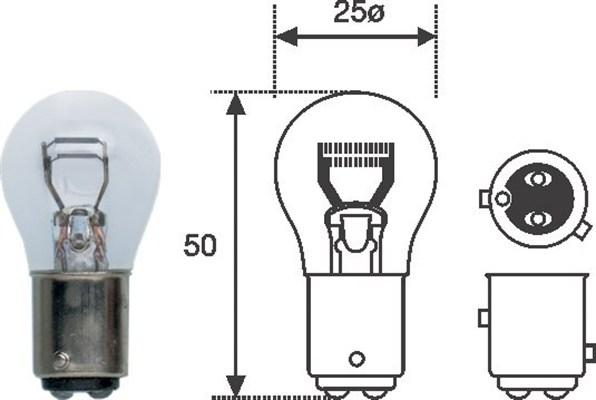 Magneti Marelli 008529100000 - Bulb, stop light parts5.com