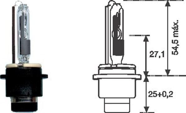 Magneti Marelli 002542100000 - Izzó, távfényszóró parts5.com