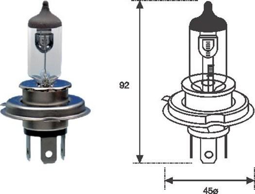 Magneti Marelli 002555100000 - Izzó, távfényszóró parts5.com