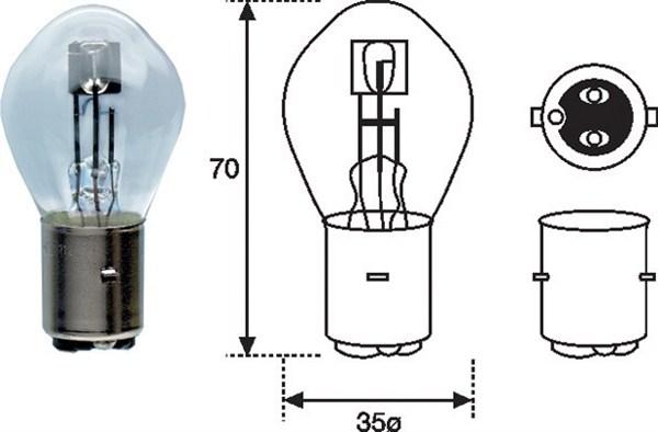 Magneti Marelli 002588200000 - Bulb, spotlight parts5.com