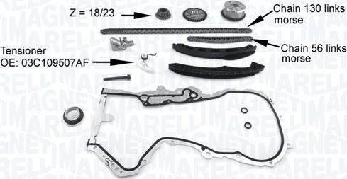 Magneti Marelli 341500001200 - Komplet pogonskog lanca parts5.com