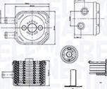 Magneti Marelli 350300003500 - Radiator ulei, ulei motor parts5.com