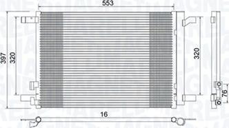 Magneti Marelli 350203964000 - Кондензатор, климатизация parts5.com