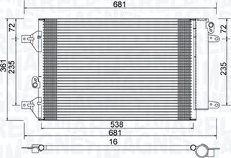 Magneti Marelli 350203910000 - Condensador, aire acondicionado parts5.com