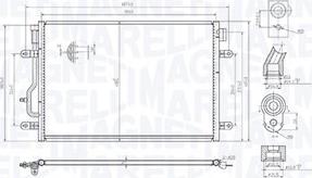 Magneti Marelli 350203103300 - Condensador, aire acondicionado parts5.com